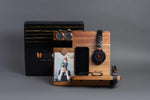 Load image into Gallery viewer, Wood Docking Station/Nightstand Organizer with Headphone Stand (Dark Colour)
